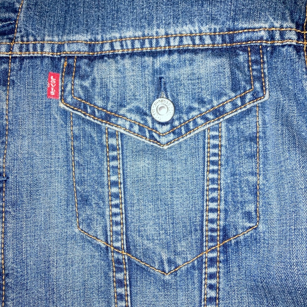 LEVI’S EXCEPTIONAL!! VINTAGE NWOT TRUCKER JACKET - Picture 3 of 8